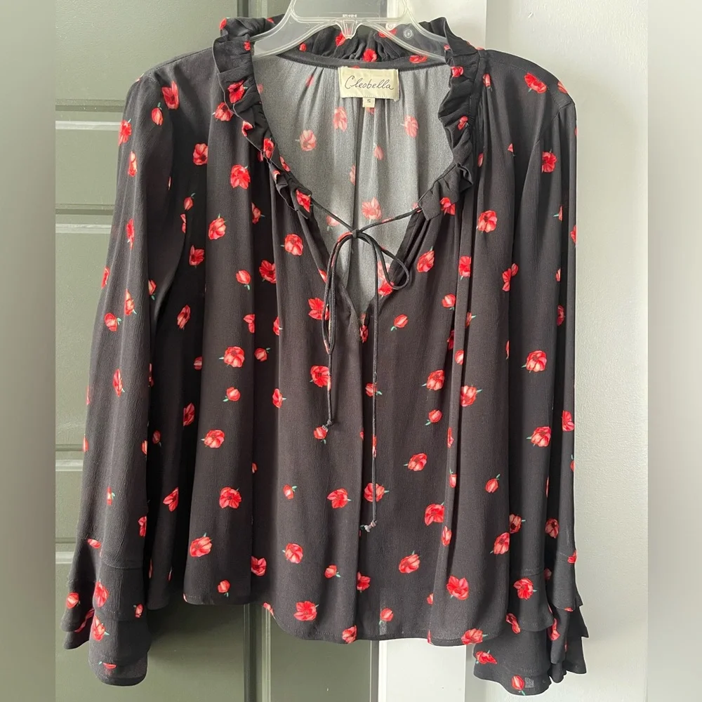 Cleobella Phoebe Flowy Floral Blouse - Picture 3 of 5